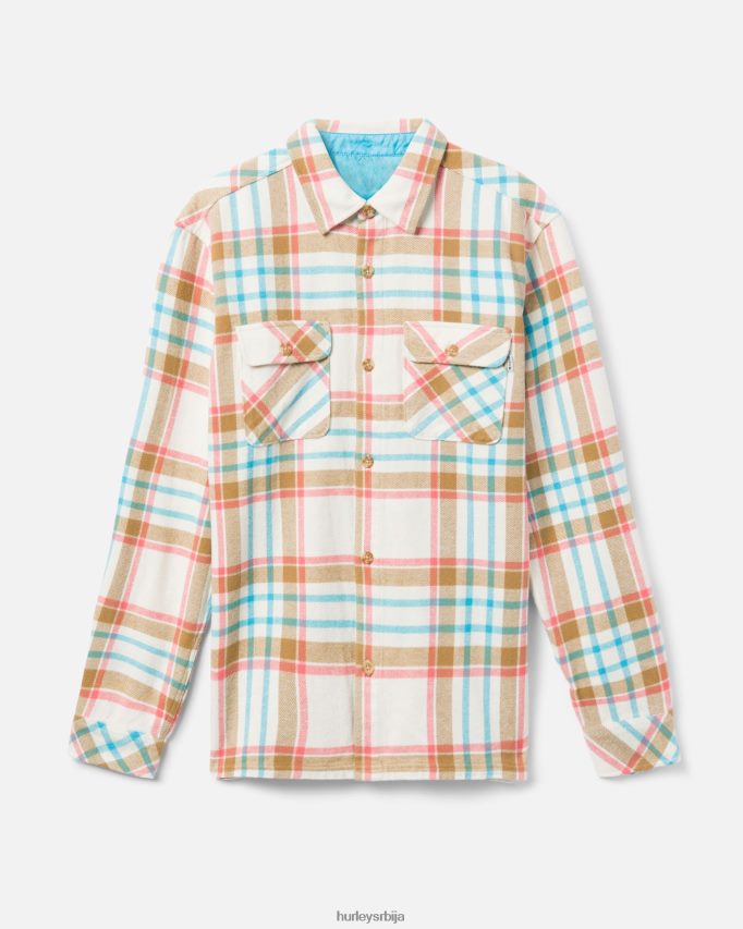 одећу ср Hurley мушкарци Санта Цруз Схорелине фланел једва кост 46R660396