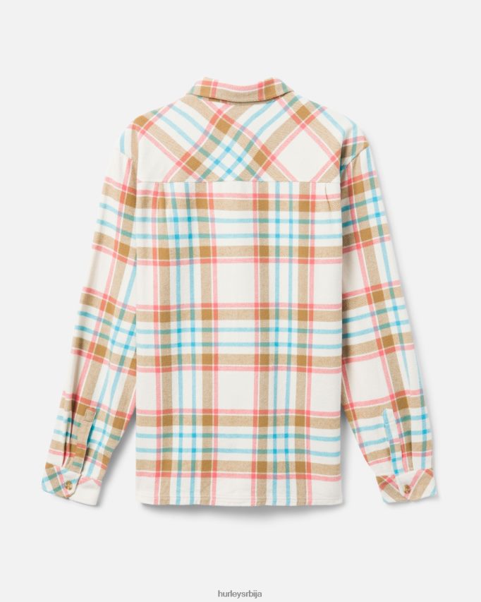 одећу ср Hurley мушкарци Санта Цруз Схорелине фланел једва кост 46R660396