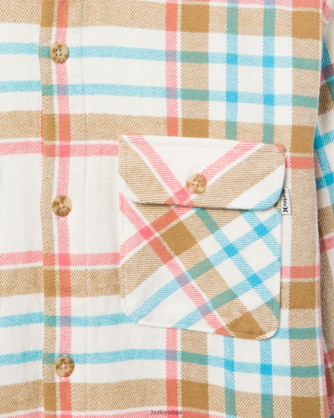 одећу ср Hurley мушкарци Санта Цруз Схорелине фланел једва кост 46R660396