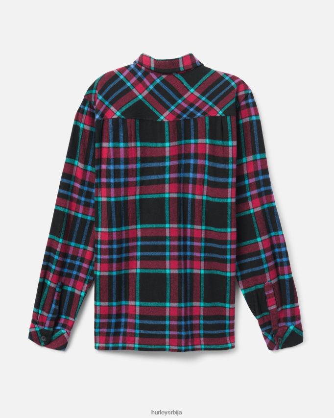 одећу ср Hurley мушкарци Санта Цруз Схорелине фланел црн 46R660400