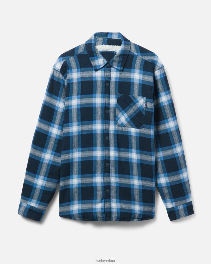 одећу ср Hurley мушкарци фланел обложен портланд шерпом оклопна морнарица 46R660410
