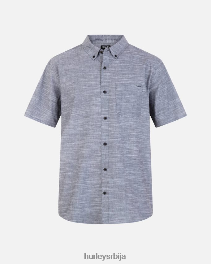 одећу ср Hurley мушкарци једна и једина растезљива кошуља кратких рукава црн 46R660412