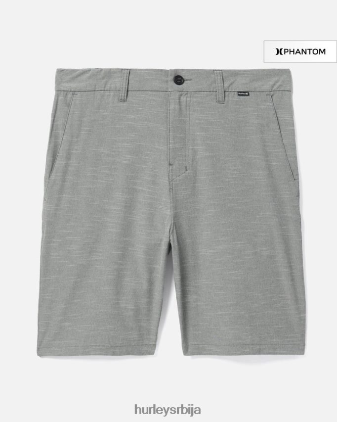 одећу ср Hurley мушкарци фантомске панталоне са растезљивом траком 20" гвоздено сиво 46R660243