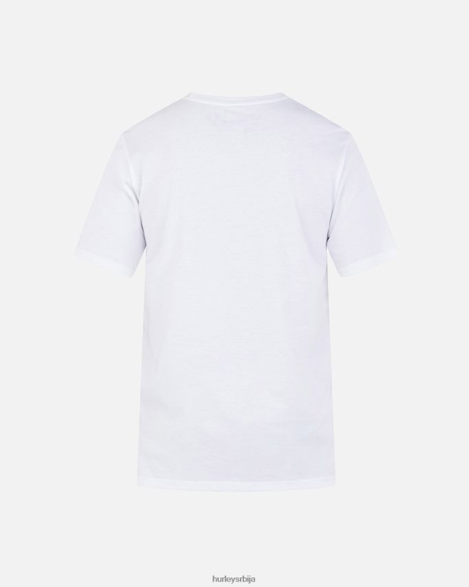 одећу ср Hurley мушкарци свакодневна халекулани мајица кратких рукава са џеповима бео 46R66014