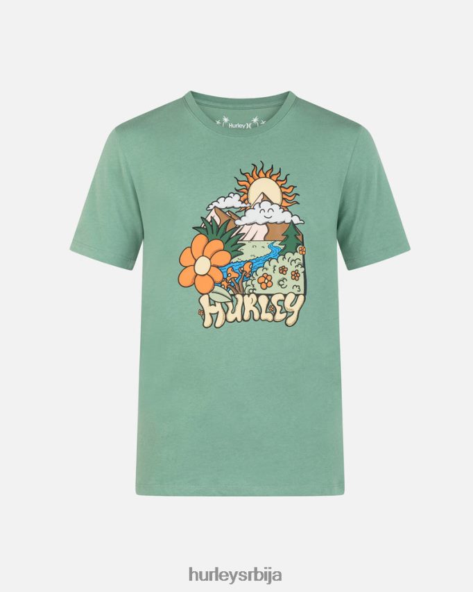 одећу ср Hurley мушкарци мајица кратких рукава са кратким рукавима за свакодневно истраживање першун 46R66020