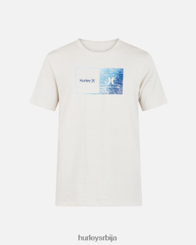 одећу ср Hurley мушкарци свакодневна мајица кратких рукава халфер градиент кост 46R66021