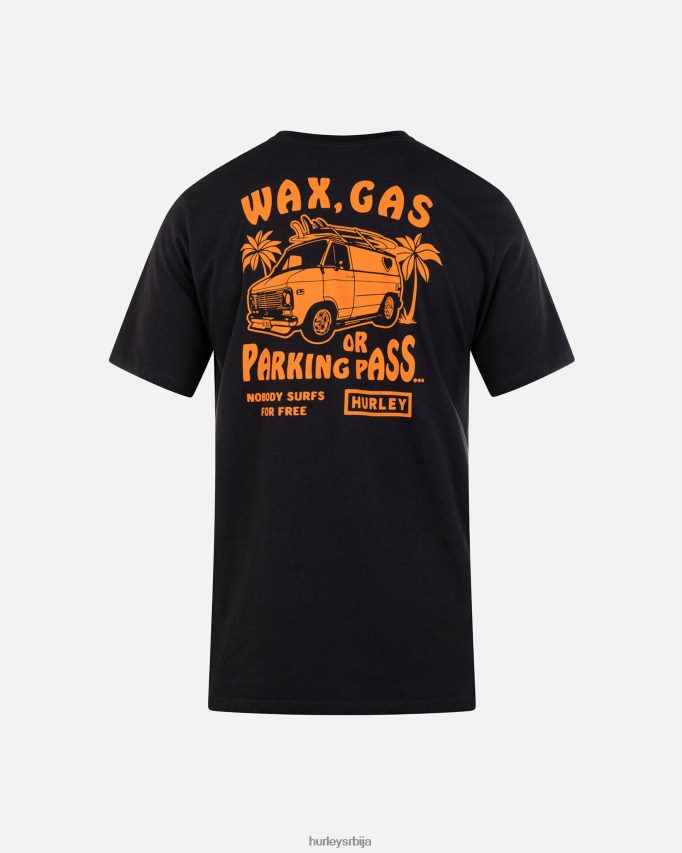 одећу ср Hurley мушкарци мајица кратких рукава за свакодневно паркирање црн 46R66023