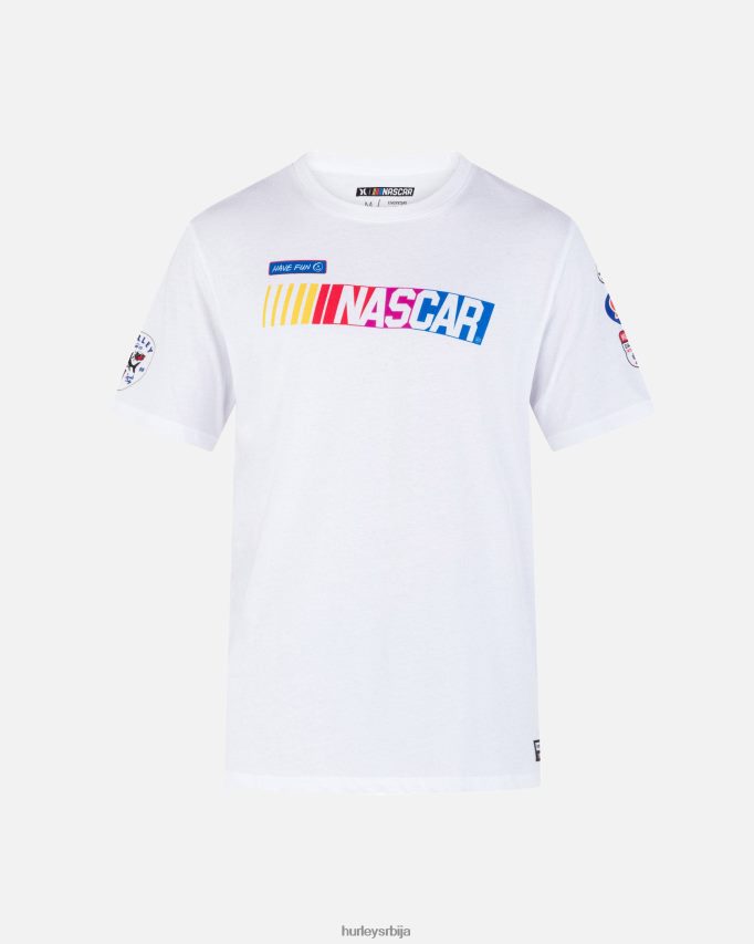 одећу ср Hurley мушкарци мајица кратких рукава насцар к свакодневна патцх бео 46R660261