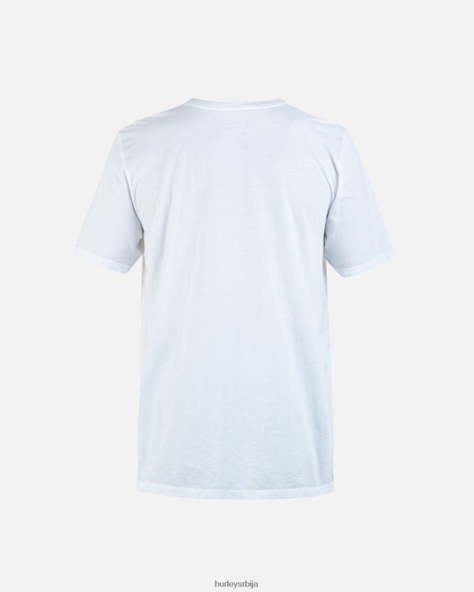 одећу ср Hurley мушкарци свакодневна једна и једина чврста мајица бео 46R660262