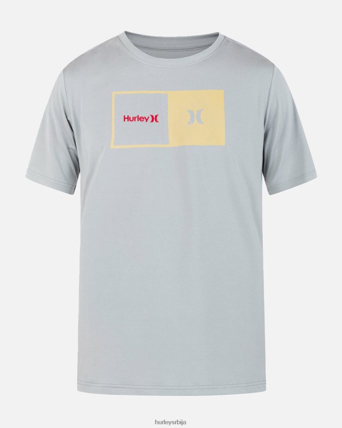 одећу ср Hurley мушкарци свакодневни хибрид упф кратких рукава вријесак сиви 46R660290