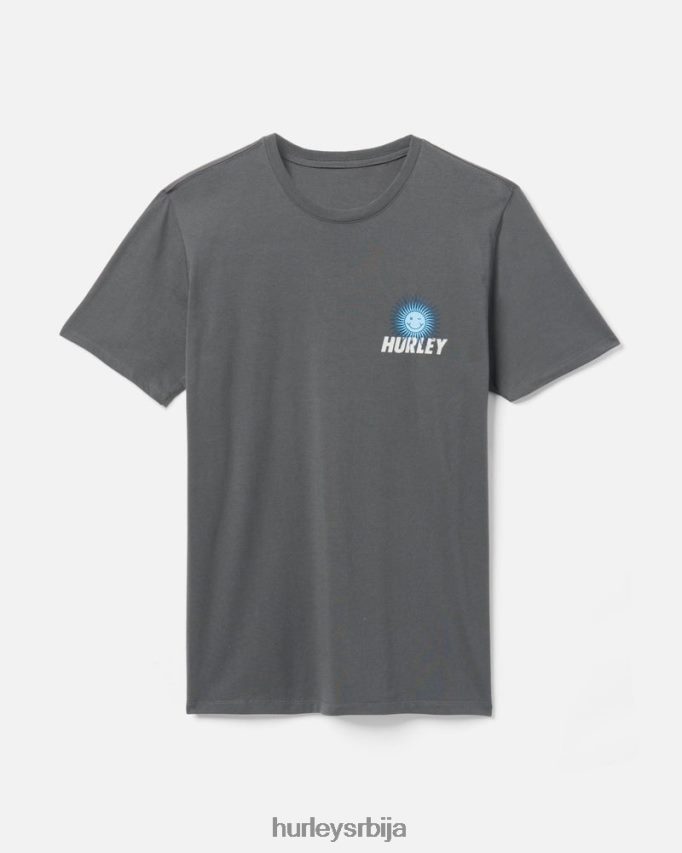 одећу ср Hurley мушкарци Свакодневно истражите мајицу срећног сунца јонско сива 46R660295