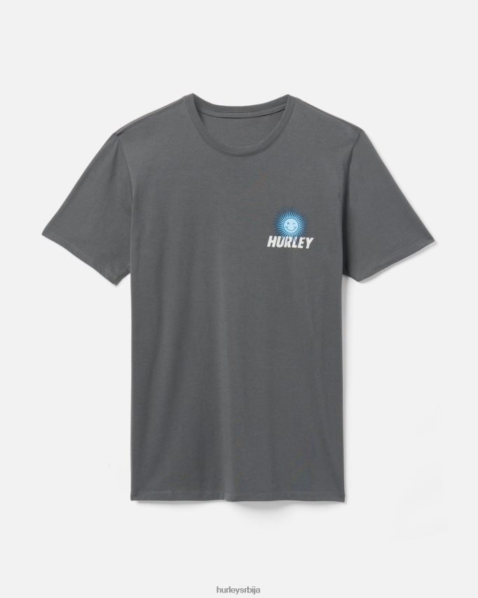одећу ср Hurley мушкарци Свакодневно истражите мајицу срећног сунца јонско сива 46R660295