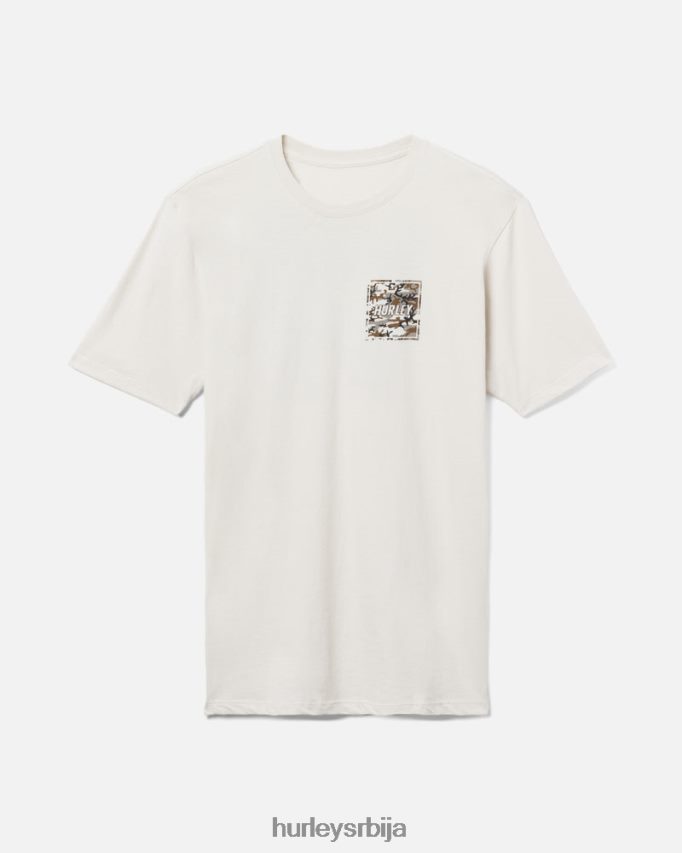 одећу ср Hurley мушкарци свакодневна мајица са четири угла кост 46R660305