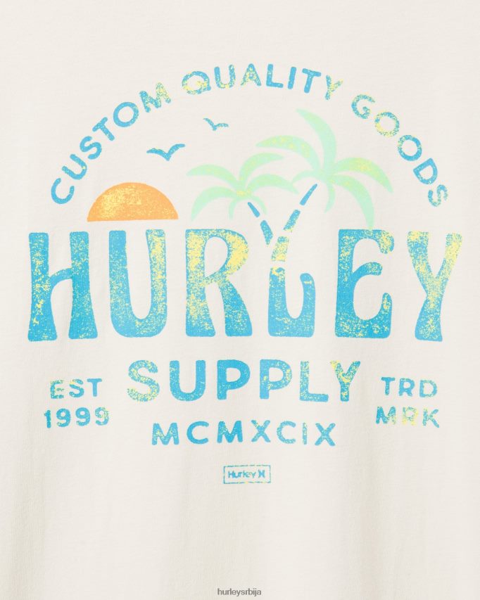 одећу ср Hurley мушкарци свакодневни дупли дланови кратких рукава кост 46R660310