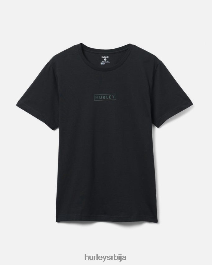 одећу ср Hurley мушкарци мајица са графиком од памучног дреса у кутији са логотипом црн 46R66032