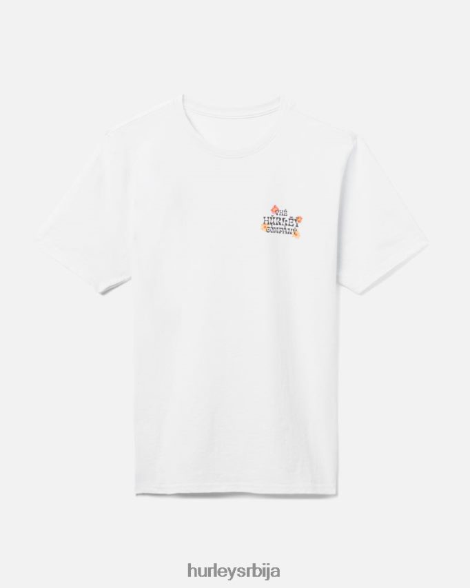 одећу ср Hurley мушкарци мајица од рециклираног мртвог цвећа бео 46R660332