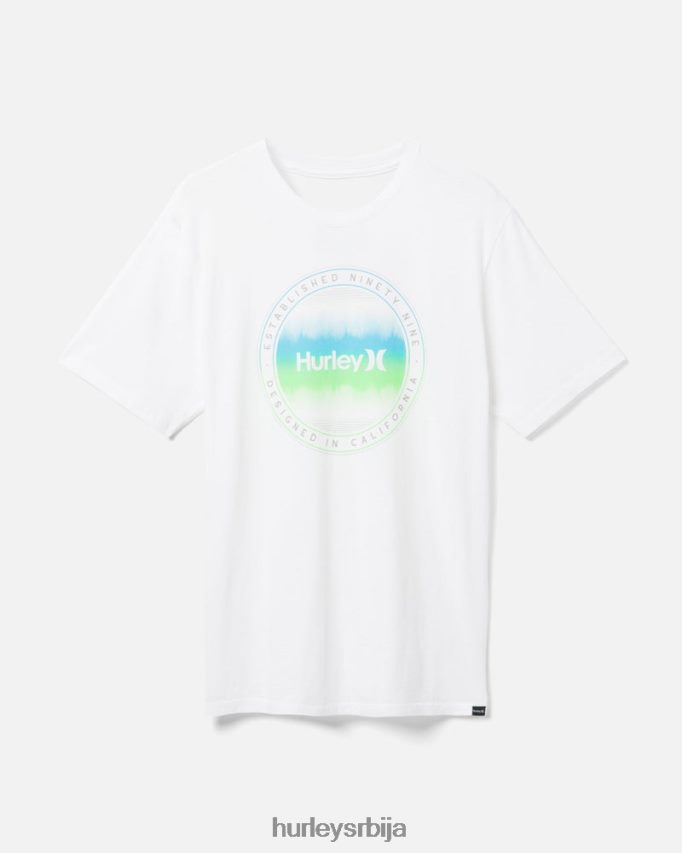 одећу ср Hurley мушкарци свакодневна мајица таласне дужине бео 46R660347