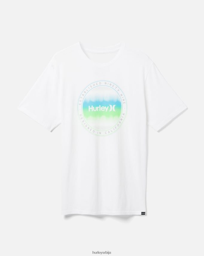одећу ср Hurley мушкарци свакодневна мајица таласне дужине бео 46R660347