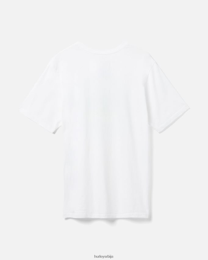 одећу ср Hurley мушкарци свакодневна мајица таласне дужине бео 46R660347