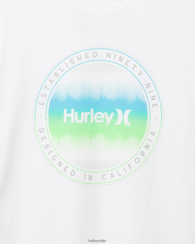 одећу ср Hurley мушкарци свакодневна мајица таласне дужине бео 46R660347