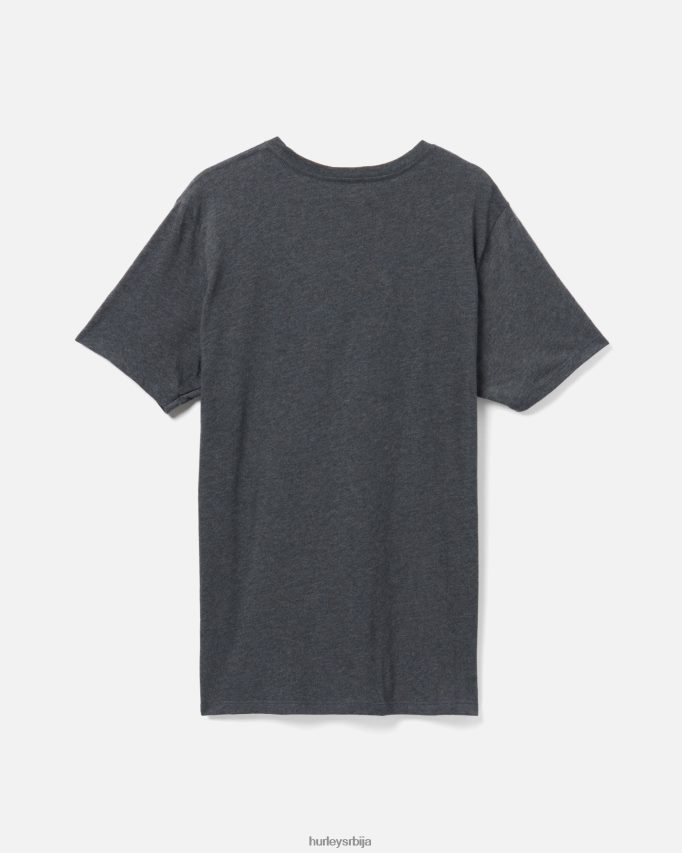 одећу ср Hurley мушкарци свакодневна етикета кратких рукава црни вријесак 46R660357