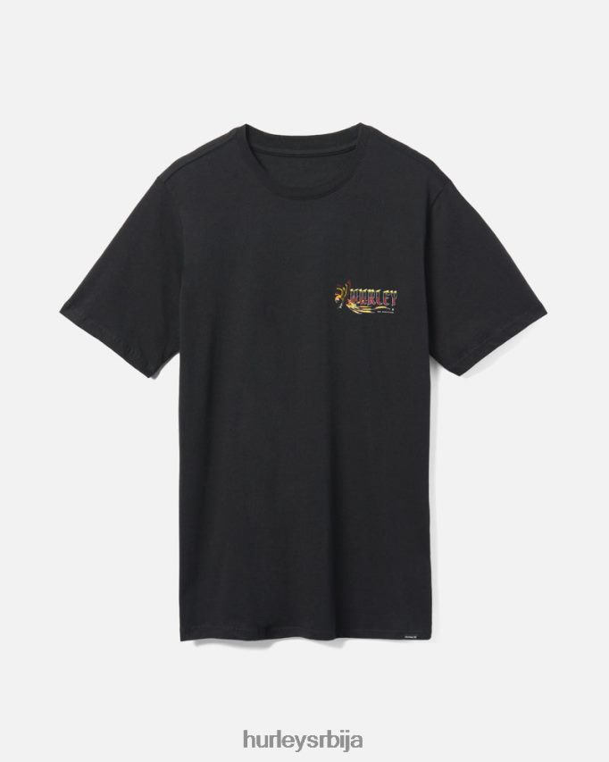 одећу ср Hurley мушкарци свакодневна мајица пиратског папагаја црн 46R660359