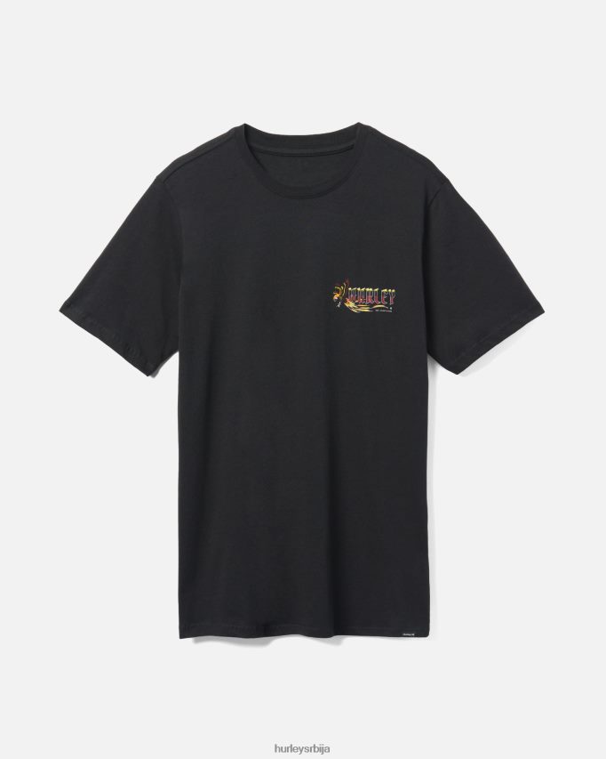 одећу ср Hurley мушкарци свакодневна мајица пиратског папагаја црн 46R660359