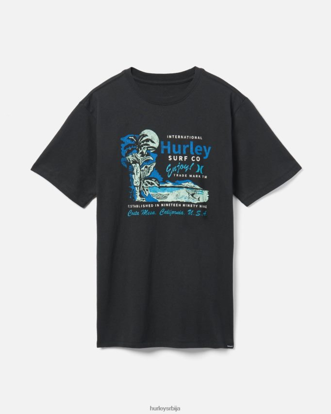 одећу ср Hurley мушкарци свакодневна ваикики тики мајица црн 46R660378