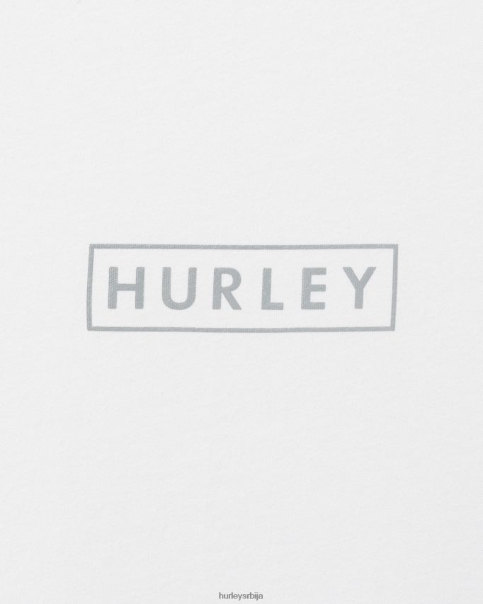 одећу ср Hurley мушкарци мајица са графиком од памучног дреса у кутији са логотипом бео 46R66037