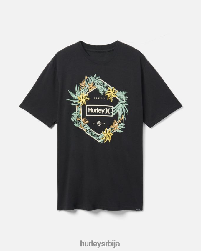 одећу ср Hurley мушкарци свакодневна џунглер мајица црн 46R660380