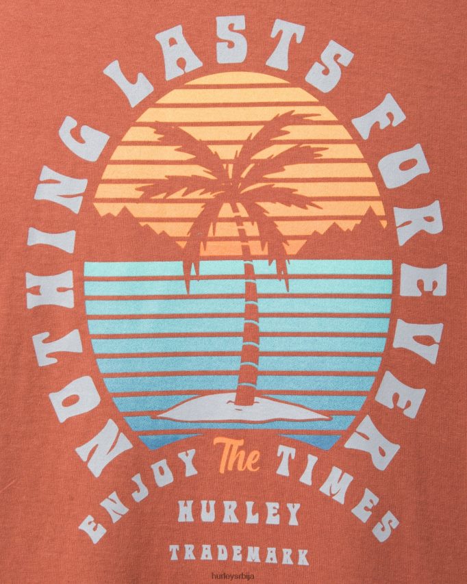 одећу ср Hurley мушкарци свакодневно ништа не траје вечно кратки рукав сионска рђа 46R660390