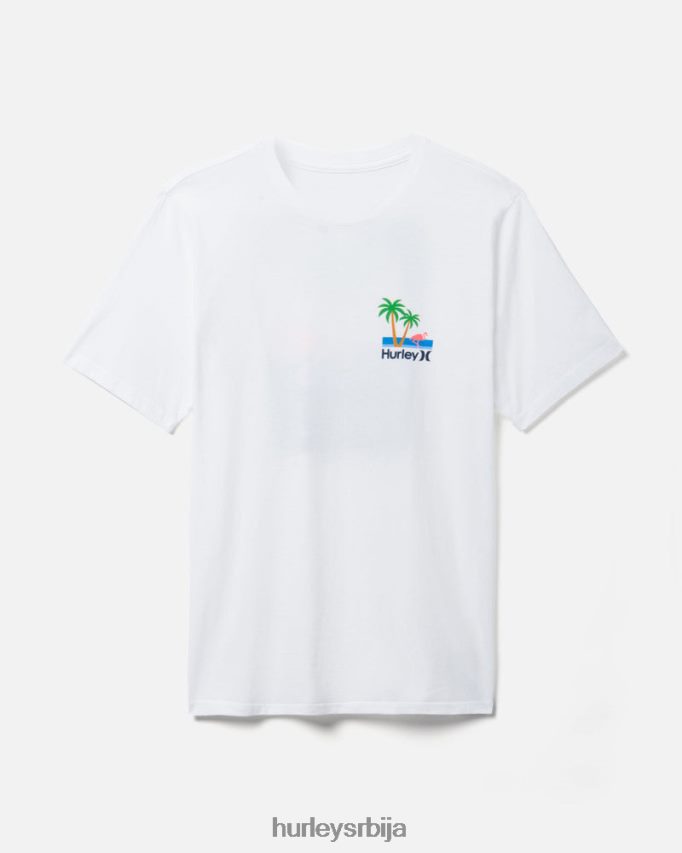 одећу ср Hurley мушкарци свакодневни минго кратки рукав бео 46R660393