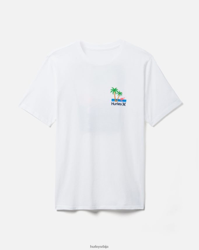 одећу ср Hurley мушкарци свакодневни минго кратки рукав бео 46R660393