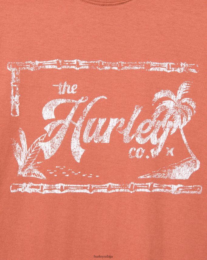 одећу ср Hurley мушкарци свакодневни старински кратки рукав сионска рђа 46R660394