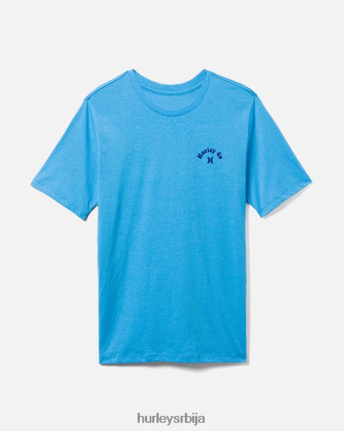 одећу ср Hurley мушкарци свакодневна папагајска забава кратких рукава индо плава 46R660402
