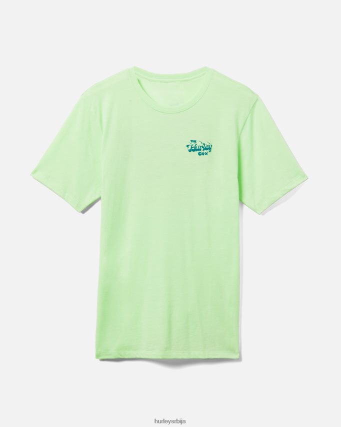 одећу ср Hurley мушкарци свакодневно опрана шатки мајица кратких рукава светло зелена 46R660409