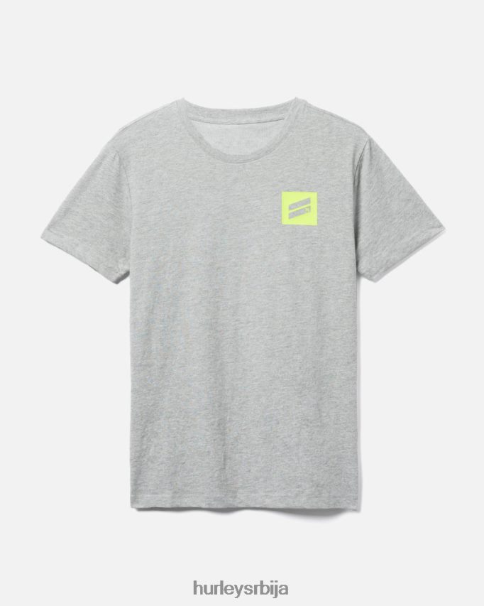 одећу ср Hurley мушкарци постоје боотцамп сува мајица кратких рукава за перформансе сива/црна 46R66051