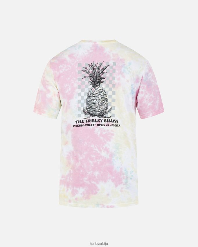 одећу ср Hurley мушкарци мајица кратких рукава са кратким рукавима од ананаса за свакодневну кравату љуска од јајета 46R66065