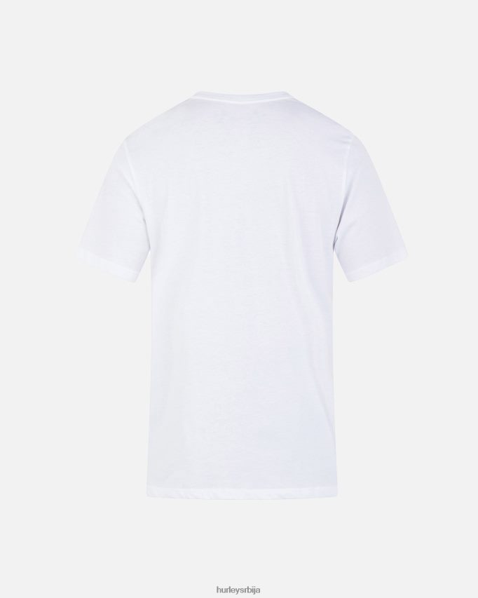 одећу ср Hurley мушкарци мајица кратких рукава за свакодневно стрпљење бео 46R66075