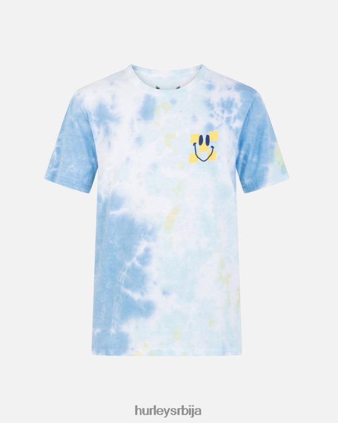 одећу ср Hurley мушкарци мајица кратких рукава са кратким рукавима од ананаса за свакодневну кравату плави сан 46R6608