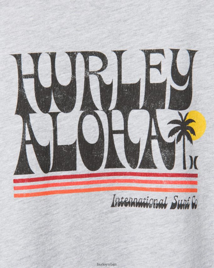 одећу ср Hurley мушкарци свакодневни 77 кратких рукава тамно сиви вријесак 46R660374