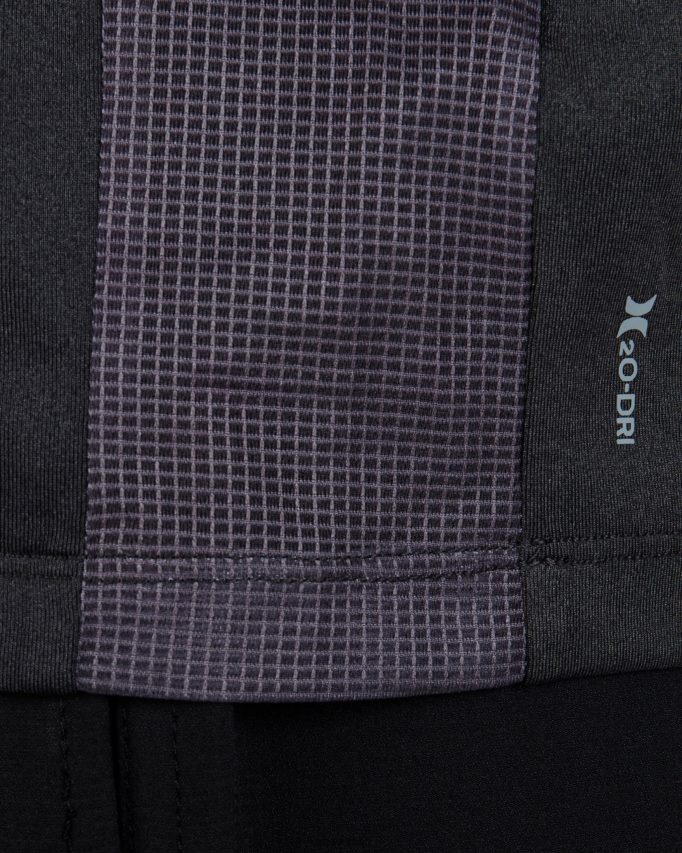 одећу ср Hurley мушкарци х2о-дри еастон упф мајица дугих рукава црни вријесак 46R66015