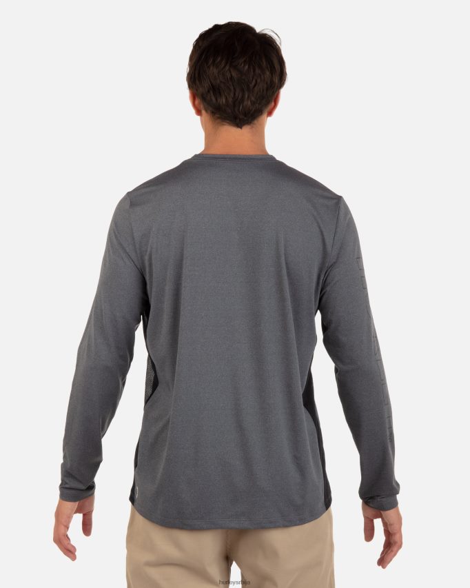 одећу ср Hurley мушкарци х2о-дри еастон фастлане упф дуги рукав црни вријесак 46R660313