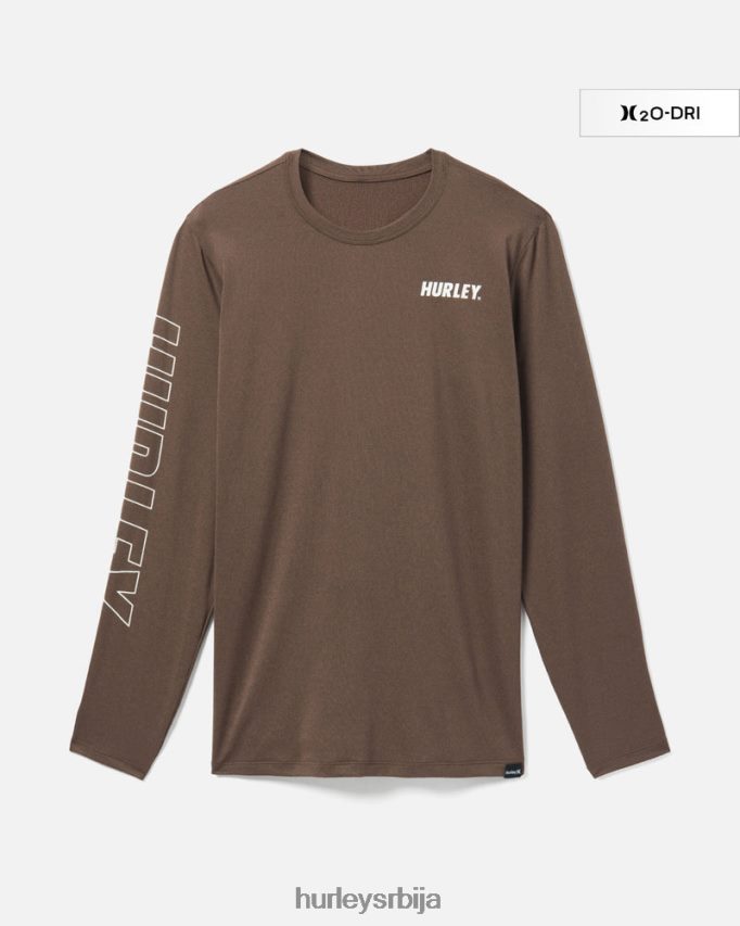 одећу ср Hurley мушкарци х2о-дри еастон фастлане упф дуги рукав сионска рђа 46R660341