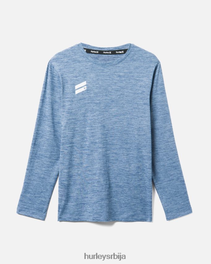 одећу ср Hurley мушкарци постоји мајица са дугим рукавима ледено плаво 46R660281