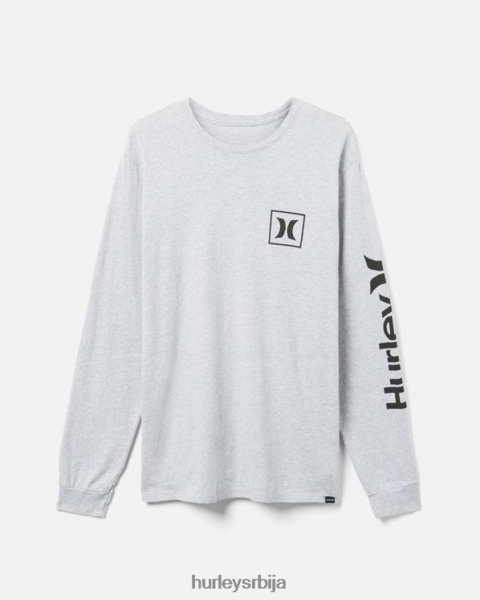 одећу ср Hurley мушкарци свакодневна једна једина икона дугих рукава тамно сиви вријесак 46R660301
