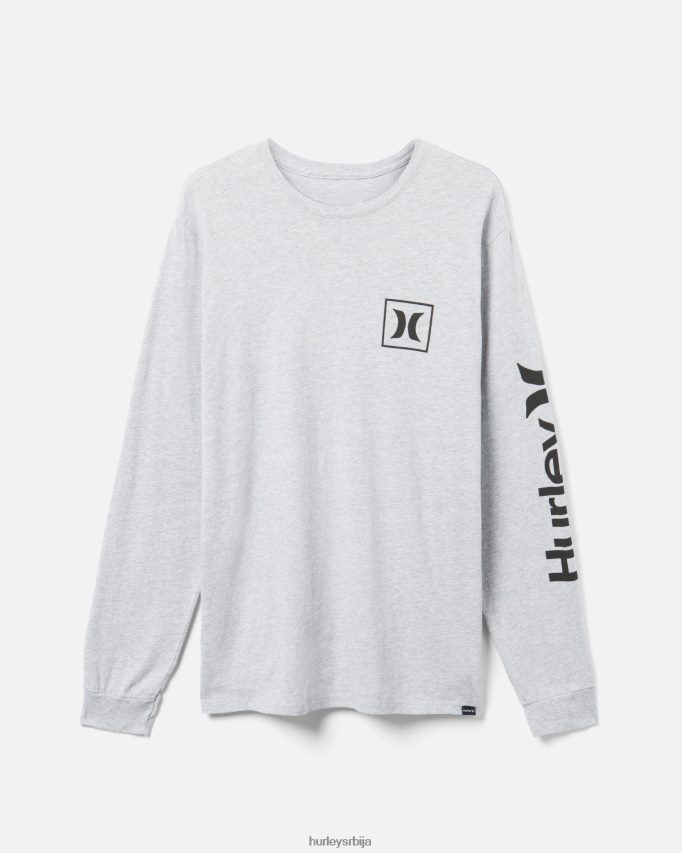 одећу ср Hurley мушкарци свакодневна једна једина икона дугих рукава тамно сиви вријесак 46R660301