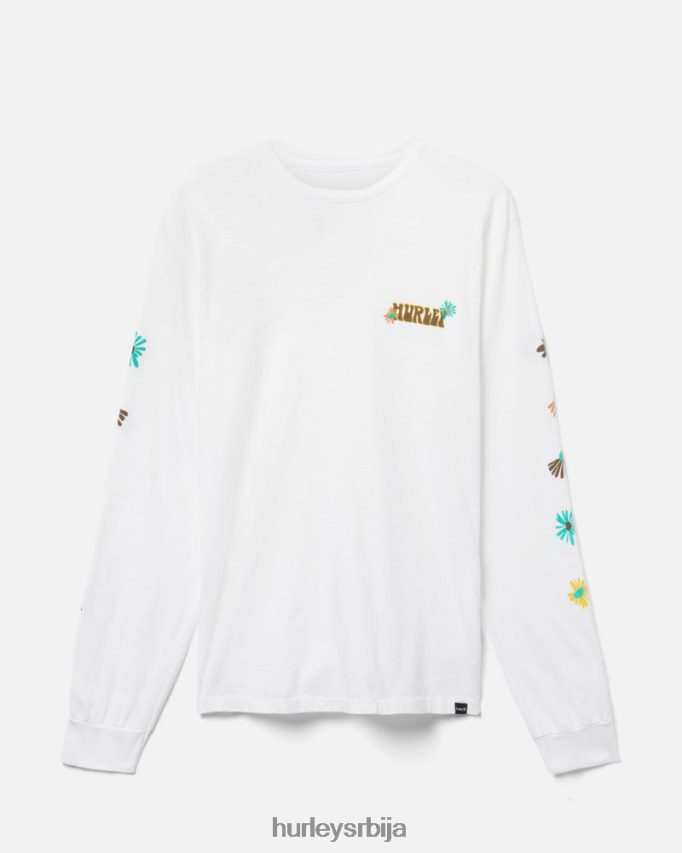 одећу ср Hurley мушкарци свакодневна седона дугих рукава бео 46R660323