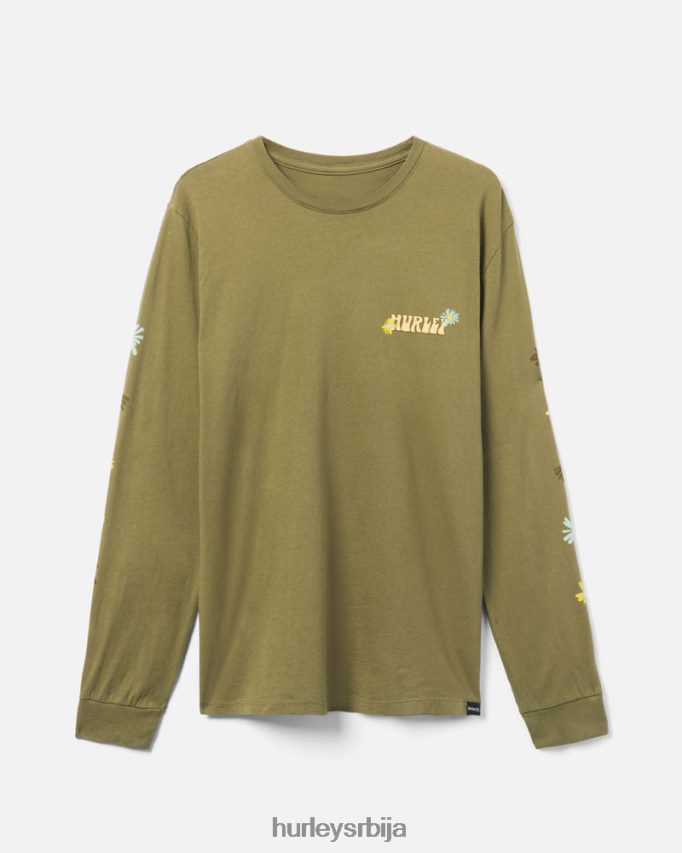 одећу ср Hurley мушкарци свакодневна седона дугих рукава маслина 46R660333
