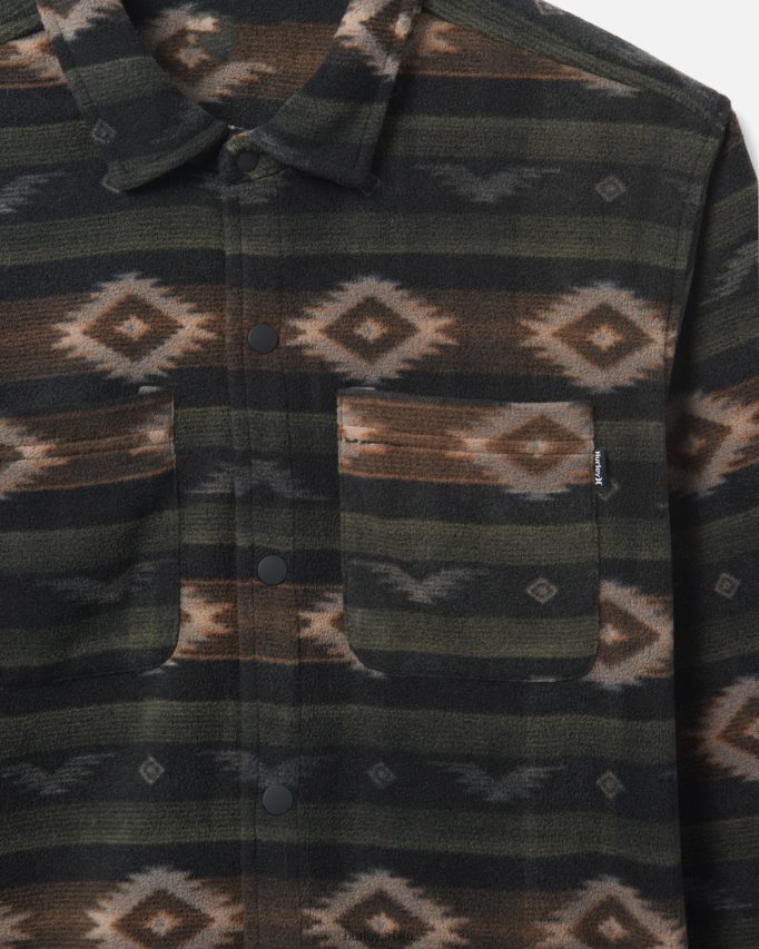 одећу ср Hurley мушкарци санта цруз виндцхилл дуги рукав црна комбинација 46R660335